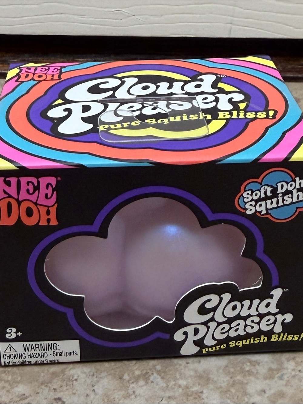 Needoh Cloud Pleaser Soft Squish Cloud Toy, New in box, authentic